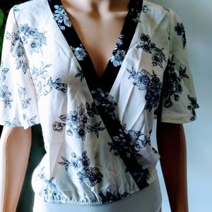 Black and ivory bodysuit